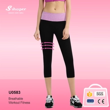 China Adult Slim Fit Yoga Crop Pants Manufacturer manufacturer
