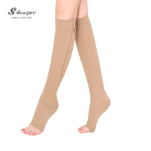 China Medical Zipper Compression Calf Socks Supplier manufacturer
