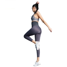 China New women's nylon material high waist fitness yoga body shaping pants wholesaler manufacturer
