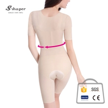 China Slim Full Burn Fat Short Sleeve Body Shaper Wear On Sales manufacturer