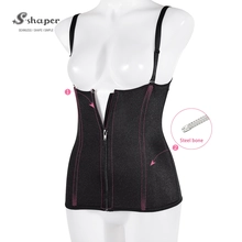 China Waist Trainer Corset With Zip Supplier manufacturer