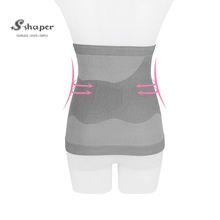 China Women Breathable Bamboo Waist Shaper Slimming Belt Factory manufacturer