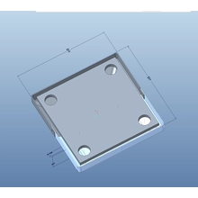 China Capa popular para placa de base de poste, 2 peças, design com ajuste, base dividida, cobertura para cerca de sapato fabricante