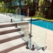 Китай Matt black stainless steel glass spigot or glass fencing use glass spigot производителя