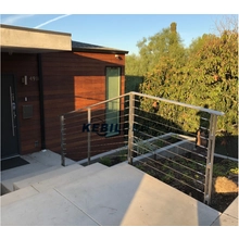 China Premium Quality Handrail Project Manufacturer Customized Exterior Terrace Balcony Stainless Steel Railing Designs manufacturer