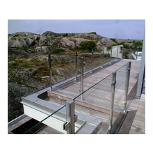 Chine Balustrade poste en acier inoxydable garde-corps en verre extérieur fabricant