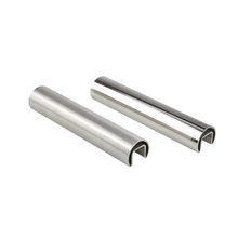 China 316 roestvrijstalen gleufkaprail voor glas van 10–12 mm fabrikant