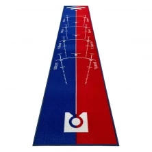 China Red Blue Custom Nylon High-quality Polyester Golf Putting Mat with TPR Base Anti - slip Blend Putting Green for Training manufacturer