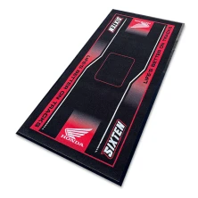 Китай Custom Anti-Slip Motorcycle Floor Mat with Logo Tufted Braided Square Pattern PVC Rubber Bottom for Home Office Outdoor Parking - COPY - jp0lht производителя