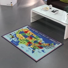 China Anti-slip Amerikaanse Map for Kids Spelen fabrikant