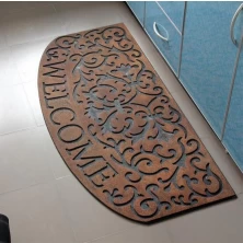 China Die Cut Design Reciclar borracha porta Mat fabricante