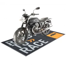 porcelana Famous Motorcycle Brand Pit Mats Bike Parking Carpet fabricante