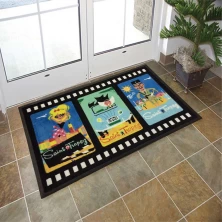 China Fireproof Store Front Rubber Mat With Custom Logo Outdoor Mats fabricante