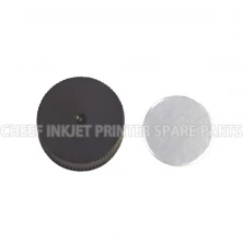 China Cij printer spare parts black caps with Gaskets for ink manufacturer