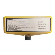 China Schnelltrocknende Codiertinte IC-261YL mit gelber Tinte für Domino Hersteller