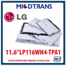 China 11.6 "LG Display WLED backlight laptop TFT LCD LP116WH4-TPA1 1366 × 768 cd / m2 C / R fabricante