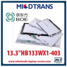 China 13,3 "laptops backlight BOE WLED painel de LED HB133WX1-403 1366 × 768 cd / m2 a 200 C / R 500: 1 fabricante