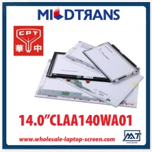 China 14.0" CPT CCFL backlight notebook TFT LCD CLAA140WA01 1280×768 cd/m2 185 C/R 350:1 manufacturer