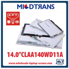 الصين 14.0 "كمبيوتر محمول الخلفية CPT WLED شاشة LED CLAA140WD11A 1366 × 768 CD / M2 220 C / R 600: 1 الصانع