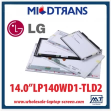 China 14,0 "LG Display WLED computador notebook retroiluminação LED tela LP140WD1-TLD2 1600 × 900 cd / m2 a 200 C / R 300: 1 fabricante