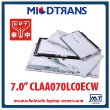 China 7.0" CPT WLED backlight laptop TFT LCD CLAA070LC0ECW 800×480 cd/m2 310 C/R 400:1  manufacturer