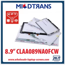 China 8.9 "CPT WLED notebook backlight LED pc CLAA089NA0FCW tela 1024 × 600 cd / m2 a 300 C / R 500: 1 fabricante