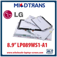 China 8.9 "LG Display WLED notebook backlight TFT LCD computador pessoal LP089WS1-A1 de 1024 × 600 cd / m2 C / R fabricante