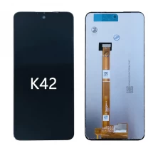 الصين شاشة LCD شاشة تعمل باللمس محول الأرقام أجزاء استبدال الجمعية ل LG K42 K52 الهاتف المحمول LCD الصانع