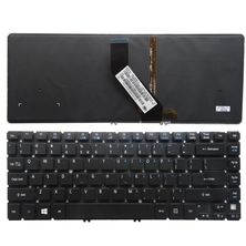 중국 Accire v5-471 471G 471PG V5-431 M5-581 노트북 키보드 백라이트를위한 미국 키보드 제조업체