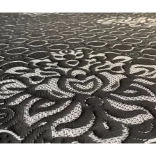 China tecido de travesseiro de colchão de malha jacquard preto escuro fabricante