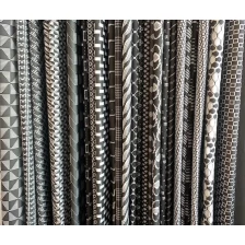 Chine producteur de tissu de bordure de matelas noir pas cher fabricant