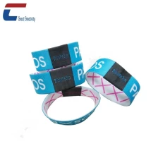 China Custom Heat Transfer RFID Elastic Fabric Bracelet manufacturer