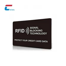 中国 出厂价 RFID 信用卡屏蔽卡 NFC 屏蔽保护卡制造商 制造商