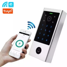 China Smart TTLock Controller Wifi Tuya App Desbloqueio de entrada sem chave Digital Wiegand Teclado autônomo RFID Sistema de controle de acesso de porta fabricante