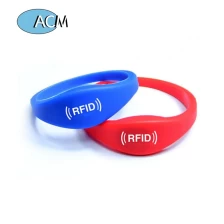 China Oval Shape 125Khz EM Customized Festival Sport Events Wristband Embossed Silk Screen Printing Silicone Bracelets manufacturer