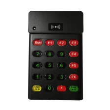China ACM-08C Black Color Custiomzed Logo HF RFID Digital Keyboard Reader for Consuming Management System manufacturer