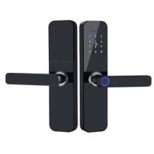 China Tuya or TTlock Wireless Digital Smart Door Lock Biometric Fingerprint Door Lock with Key manufacturer