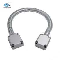 China Door Loop Exposed Mounting Protection Sleeve Access Control Cable Stainless Steel Hidden Wire Line Protect Armored Metal Tube manufacturer