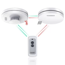 China Home alarm system wireless interconnected smoke detector Interlinked smart remoter control Fire smoke alarm manufacturer