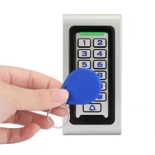 China Sistema de controle de acesso RFID com teclado de porta única de metal RFID à prova d'água autônomo fabricante