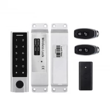 China Fingerprint access keypad rfid reader door lock with remote control and wireless exit button 1000 Users manufacturer