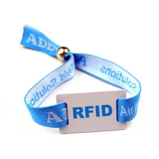 Chine Billet d'entrée de bracelet NFC de concert jetable Bracelet d'identification RFID bracelets tissés fabricant
