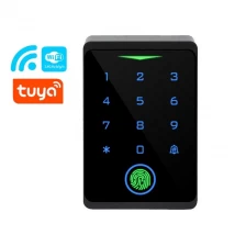 porcelana Controlador de acceso de entrada de puerta con teclado RFID inteligente Tuya Control de acceso biométrico de huellas dactilares con Wiegand fabricante