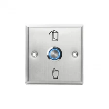 China Home Office Access Control Lock System LED Light Metal Open Door Switch Stainless Door Exit Release Push Button manufacturer