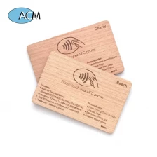 China Printing Access Control Proximity Card Bamboo Wood Business Cards RFID ISO14443A Smart NFC Wooden Hotel Key Card manufacturer