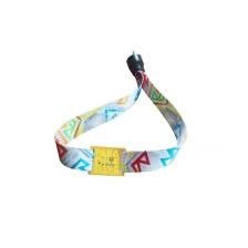 China custom fabric nfc rfid locker wristband disposable nylon nfc smart bracelet for events manufacturer