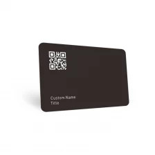 China Matte Black NFC NTAG 215 NTAG 216 Digital Smart Business Card Social Media Card manufacturer
