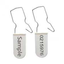 China Selo de cadeado selo de cadeado de segurança descartável selo de cadeado inalterável de plástico para sacos de linha aérea fabricante