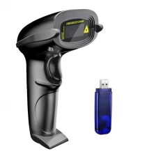 China Wireless Barcode Scanner 328 Feet Transmission Distance USB Cordless 1D Laser Automatic Barcode Reader Handhold Bar Code Scanner with USB Receiver for Store, Supermarket, Warehouse manufacturer