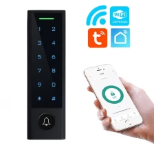 China Tuya WiFi APP Keypad Smart Access Control for Outdoor Use with Wiegand Card Reader manufacturer